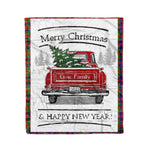 Tartan Blanket Vintage Red Truck with Christmas Tree Family Scottish Clan Gow plaid blanket, red plaid blanket, buffalo plaid blanket, green plaid blanket, plaid fleece blanket, blue plaid blanket, red tartan blanket, tartan plaid blanket, black and white plaid blanket, , christmas plaid blanket, orange plaid blanket, tartan plaid throw blanket, pink plaid blanket, brown plaid blanket, buffalo check blanket