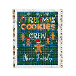 Personalized Gift Tartan Plaid Blanket Clan Kerr Hunting With Christmas Cookie Baking Crew Christmas Gift Blanket, Plaid Blanket, Christmas Fleece Blanket, Christmas Blanket, Tartan Blanket, Scottish Blanket, Scotland Blanket, Family Name Blanket, Custom Blanket, Personalized Blanket