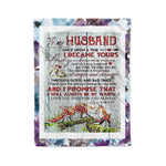 Scotstee Shop - Personalized Gift Letter To My Husband, Love Quotes Letter Gifts Fleece Blanket