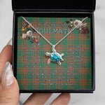 Sea Turtle Necklace To My Beautiful Soulmate Necklace In Your Eyes I Have Found My Home Clan Menzies Green Ancient Tartan Blue Turtle Necklace, Valentine Necklace Gift for Girlfriend Clan Mitchell Ancient Tartan Sunflower Pendant Necklace, Scottish Tartan Jewelry, valentine necklace, necklace girlfriend, necklace for wife, cute necklaces for girlfriend, jewelry for girlfriend, to my soulmate necklace, to my future wife necklace