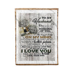 Scotstee Shop - Fleece Blanket - Cute Letter To Husband Lovely Gift Father Day Fleece Blanket