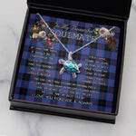 Sea Turtle Necklace To My Beautiful Soulmate Necklace In Your Eyes I Have Found My Home Clan Maule Modem Tartan Blue Turtle Necklace