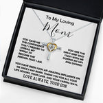 Cross Dancing Necklace - To My Loving Mom - Love Always Your Son Necklace