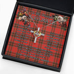 To My Beautiful Soulmate Necklace In Your Eyes I Have Found My Home Clan Grant Weathered Tartan Cross Dancing Necklace