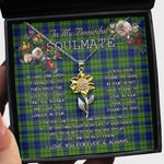 To My Beautiful Soulmate Sunflower Necklace In Your Eyes I Have Found My Home Clan Dixon Tartan Jewelry For Girlfriend