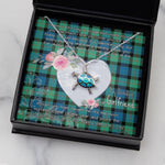 Sea Turtle Necklace Gift for My Beautiful Girlfriend Valentines Necklace Clan Gunn Ancient Tartan Blue Turtle Necklace