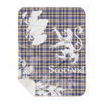 Sherpa Blanket - Tartan Blanket Thistle and Lion Scottish Clan Hannay Grey Plaid Blanket, plaid sherpa blanket queen,purple sherpa blanket,queen sherpa blanket,queen size sherpa blanket,red sherpa blanket,scottish tartan blankets,sherpa blanket,sherpa christmas blanket