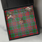 To My Beautiful Soulmate Necklace In Your Eyes I Have Found My Home Clan McCulloch Tartan Crown Pendant Necklace