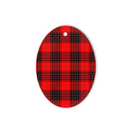 Wemyss Tartan Oval Ornaments, Christmas Tree Ornament, Plaid Christmas Ornaments, Ceramic Oval Christmas Tree Decoration, Tartan Oval Ornaments, Christmas Tree Ornament, Plaid Christmas Ornaments, Ceramic Oval Christmas Tree Decoration