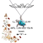Opal Turtle Necklace - Mom Necklace - I'll Hold You In My Heart Mother's Day Gift