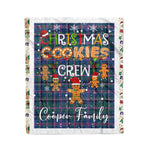 Personalized Gift Tartan Plaid Blanket Clan Cooper With Christmas Cookie Baking Crew Christmas Gift Blanket, Plaid Blanket, Christmas Fleece Blanket, Christmas Blanket, Tartan Blanket, Scottish Blanket, Scotland Blanket, Family Name Blanket, Custom Blanket, Personalized Blanket