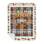 Personalized Gift Tartan Plaid Blanket Clan MacDuff Dress Ancient With Christmas Cookie Baking Crew Christmas Gift Sherpa Blanket, tartan sherpa blanket,buffalo plaid sherpa blanket,christmas sherpa blanket,Christmas Throw Blanket,green plaid sherpa blanket,green sherpa blanket