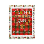 Personalized Gift Tartan Plaid Blanket Clan MacQuarrie Modern With Christmas Cookie Baking Crew Christmas Gift Blanket, Plaid Blanket, Christmas Fleece Blanket, Christmas Blanket, Tartan Blanket, Scottish Blanket, Scotland Blanket, Family Name Blanket, Custom Blanket, Personalized Blanket
