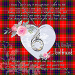 Rising Phoenix Necklace - Valentine Necklace Clan Fraser Modern Tartan Gift for Girlfriend, Gift for My Wife Rising Phoenix Necklace