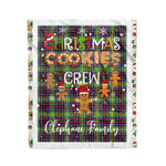 Personalized Gift Tartan Plaid Blanket Clan Clephane With Christmas Cookie Baking Crew Christmas Gift Blanket, Plaid Blanket, Christmas Fleece Blanket, Christmas Blanket, Tartan Blanket, Scottish Blanket, Scotland Blanket, Family Name Blanket, Custom Blanket, Personalized Blanket