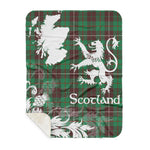 Sherpa Blanket - Tartan Blanket Thistle and Lion Scottish Clan MacKinnon Hunting Ancient Plaid Blanket, plaid sherpa blanket queen,purple sherpa blanket,queen sherpa blanket,queen size sherpa blanket,red sherpa blanket,scottish tartan blankets,sherpa blanket,sherpa christmas blanket