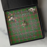 To My Beautiful Soulmate Necklace In Your Eyes I Have Found My Home Clan MacKinnon Hunting Modern Tartan Crown Pendant Necklace