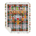 Personalized Gift Tartan Plaid Blanket Clan MacDuff Dress Ancient With Christmas Cookie Baking Crew Christmas Gift Sherpa Blanket, tartan sherpa blanket,buffalo plaid sherpa blanket,christmas sherpa blanket,Christmas Throw Blanket,green plaid sherpa blanket,green sherpa blanket