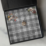 To My Beautiful Soulmate Necklace In Your Eyes I Have Found My Home Clan Douglas Grey Modern Tartan Crown Pendant Necklace