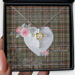 Gift For My Beautiful Girlfriend Necklace Valentine Necklace Clan Scott Weathered Tartan Cross Dancing Necklace Scottish Tartan Jewelry
