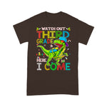 Watch Out Third Grade Here I Come Dinosaurs Back To School Shirt Back To School Gift Dinosaur Birthday Boy Shirt - Scotstee Shop