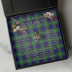 To My Beautiful Soulmate Necklace In Your Eyes I Have Found My Home Clan Alexander Tartan Crown Pendant Necklace