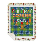 Personalized Gift Tartan Plaid Blanket Clan Marjoribanks Ancient With Christmas Cookie Baking Crew Christmas Gift Sherpa Blanket, tartan sherpa blanket,buffalo plaid sherpa blanket,christmas sherpa blanket,Christmas Throw Blanket,green plaid sherpa blanket,green sherpa blanket