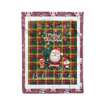 Scotstee Shop - Fleece Blanket - Personalized Gift Tartan Plaid Blanket Clan Buchanan With Funny