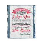 Scotstee Shop - Personalized To My Wife Art To My Wife How Special Gifts Fleece Blanket