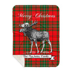 Scotstee Shop Plaid Tartan Blanket With Moose Clan MacAulay Plaid Blanket, plaid blanket australia,plaid blanket canada,plaid christmas blanket,plaid fleece sherpa blanket,plaid sherpa blanket canada,plaid sherpa blanket lipstick,plaid sherpa blanket pink,plaid sherpa blanket queen