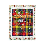 Fleece Blanket - Personalized Gift Tartan Plaid Blanket Clan Masterton Bcn With Christmas Cookie Baking Crew Christmas Gift Fleece Blanket