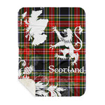 Sherpa Blanket - Tartan Blanket Thistle and Lion Scottish Clan Stewart High Stewards Plaid Blanket, plaid sherpa blanket queen,purple sherpa blanket,queen sherpa blanket,queen size sherpa blanket,red sherpa blanket,scottish tartan blankets,sherpa blanket,sherpa christmas blanket