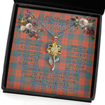 To My Beautiful Soulmate Sunflower Necklace In Your Eyes I Have Found My Home Clan Robertson Ancient Tartan Jewelry For Girlfriend, Tartan Sunflower Pendant Necklace, Scottish Tartan Jewelry, valentine necklace, necklace girlfriend, necklace for wife, cute necklaces for girlfriend, jewelry for girlfriend, to my soulmate necklace, to my future wife necklace