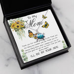 Opal Turtle Necklace - Mom Necklace, To My Mom Gift Necklace, Mother's Day Cute Gift For Mom, Mother Daughter Necklace