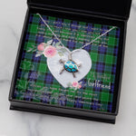 Sea Turtle Necklace Gift for My Beautiful Girlfriend Valentines Necklace Clan Graham Of Menteith Modern Tartan Blue Turtle Necklace