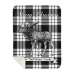 Scotstee Shop Plaid Tartan Blanket With Moose Clan MacFarlane Black & White Plaid Blanket, plaid blanket australia,plaid blanket canada,plaid christmas blanket,plaid fleece sherpa blanket,plaid sherpa blanket canada,plaid sherpa blanket lipstick,plaid sherpa blanket pink,plaid sherpa blanket queen