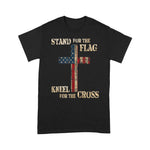 Scotstee Shop - Stand For The Flag Kneel For The Cross Faith US Patriotic 4th Of July Shirt Stand For The Flag Kneel For The Cross T Shirt