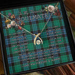 To My Beautiful Soulmate Necklace In Your Eyes I Have Found My Home Clan Stewart Ancient Tartan Wishbone Dancing Necklace