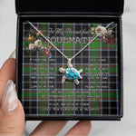 Sea Turtle Necklace To My Beautiful Soulmate Necklace In Your Eyes I Have Found My Home Clan Webster Tartan Blue Turtle Necklace, Valentine Necklace Gift for Girlfriend Clan Mitchell Ancient Tartan Sunflower Pendant Necklace, Scottish Tartan Jewelry, valentine necklace, necklace girlfriend, necklace for wife, cute necklaces for girlfriend, jewelry for girlfriend, to my soulmate necklace, to my future wife necklace
