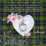 Rising Phoenix Necklace - Valentine Necklace Clan Ferguson Tartan Gift for Girlfriend, Gift for My Wife Rising Phoenix Necklace