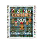 Personalized Gift Tartan Plaid Blanket Clan Cathcart With Christmas Cookie Baking Crew Christmas Gift Blanket, Plaid Blanket, Christmas Fleece Blanket, Christmas Blanket, Tartan Blanket, Scottish Blanket, Scotland Blanket, Family Name Blanket, Custom Blanket, Personalized Blanket