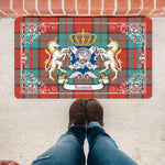 Doormat - Welcome Mat Scottish Dunbar Ancient Clan Badge Tartan Door Mat, Plaid Doormat