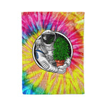 Scotstee Shop - Scotstee Shop Blanket Astronaut Stoner Weed Hippie Fleece Blanket