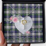 Gift For My Beautiful Girlfriend Necklace Valentine Necklace Clan Gordon Dress Modern Tartan Cross Dancing Necklace Scottish Tartan Jewelry