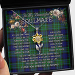 To My Beautiful Soulmate Sunflower Necklace In Your Eyes I Have Found My Home Clan MacCallum Tartan Jewelry For Girlfriend