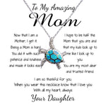 Opal Turtle Necklace - Mom Necklace - To My Amazing Mom Gorgeous Necklace for Mom from Daughter Mother's Day Gift