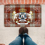 Doormat - Welcome Mat Scottish Davidson Dress Dancers Tartan Door Mat, Plaid Doormat