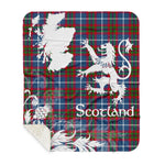 Sherpa Blanket - Tartan Blanket Thistle and Lion Scottish Clan Dalmahoy Plaid Blanket, plaid sherpa blanket queen,purple sherpa blanket,queen sherpa blanket,queen size sherpa blanket,red sherpa blanket,scottish tartan blankets,sherpa blanket,sherpa christmas blanket