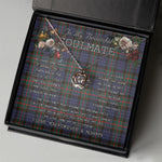 To My Beautiful Soulmate Necklace In Your Eyes I Have Found My Home Clan Fletcher of Dunans Tartan Crown Pendant Necklace