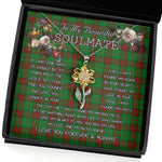 To My Beautiful Soulmate Sunflower Necklace In Your Eyes I Have Found My Home Clan Maxwell Hunting Tartan Jewelry For Girlfriend, Tartan Sunflower Pendant Necklace, Scottish Tartan Jewelry, valentine necklace, necklace girlfriend, necklace for wife, cute necklaces for girlfriend, jewelry for girlfriend, to my soulmate necklace, to my future wife necklace